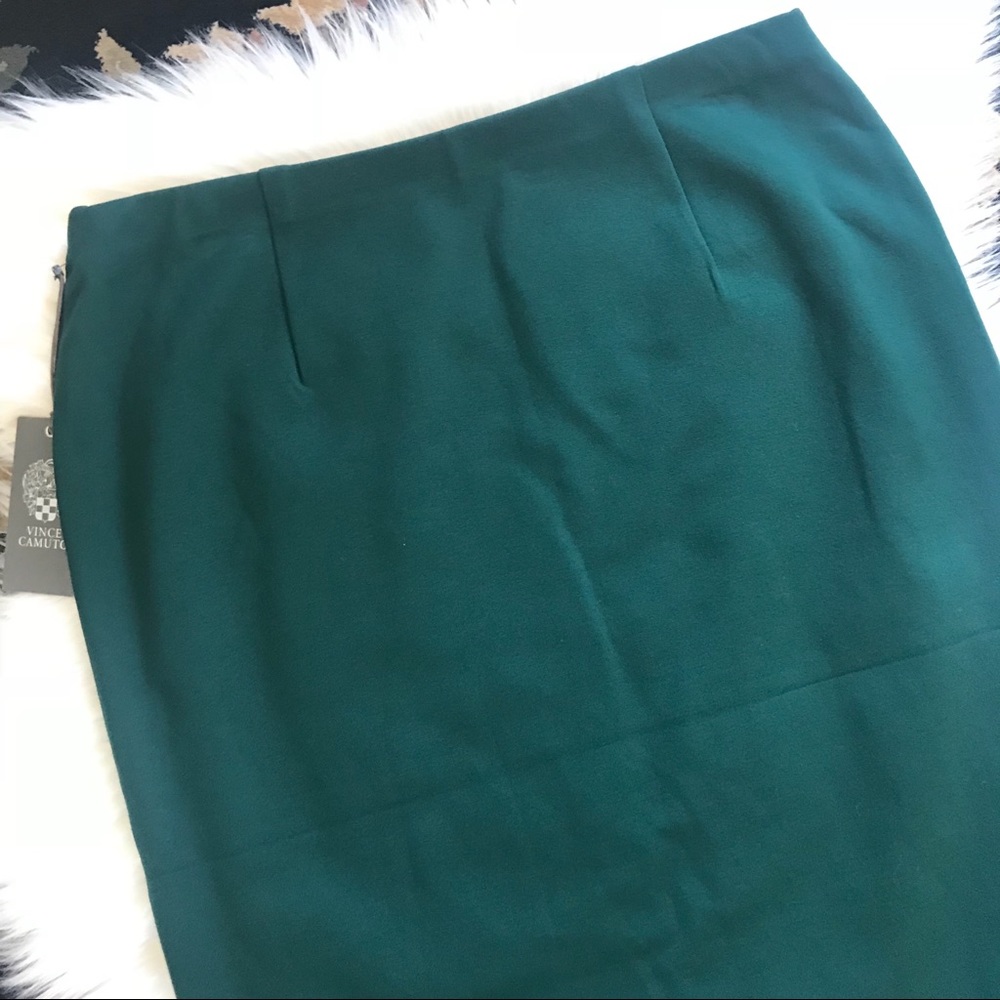 Vince Camuto Green and Black Pencil Skirt Size M - Picture 4 of 7